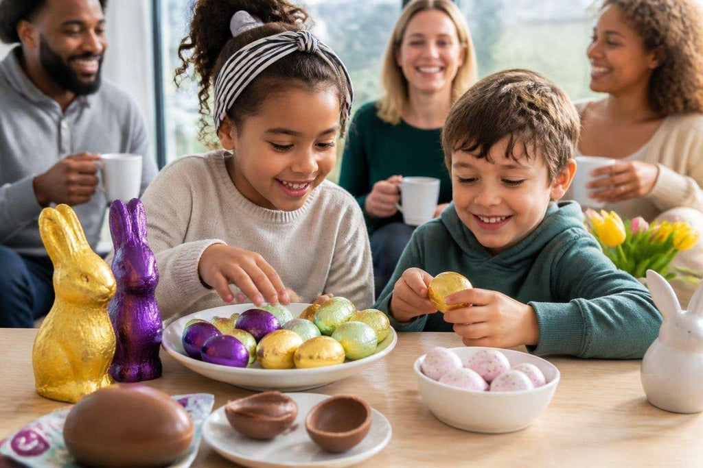 NZ Easter eggs variety displayed in supermarket aisle for South African expats in New Zealand
