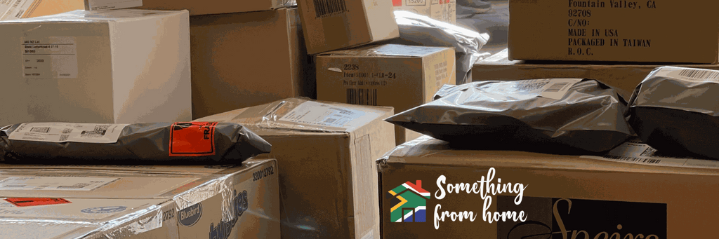 Shipping duration table for South African Shop items delivered to New Zealand, Australia, and the United States