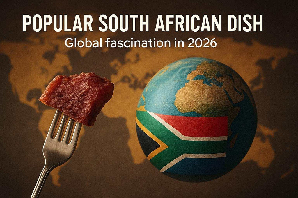 Colorful spread of traditional South African dishes showcasing vibrant South African cuisine in 2026