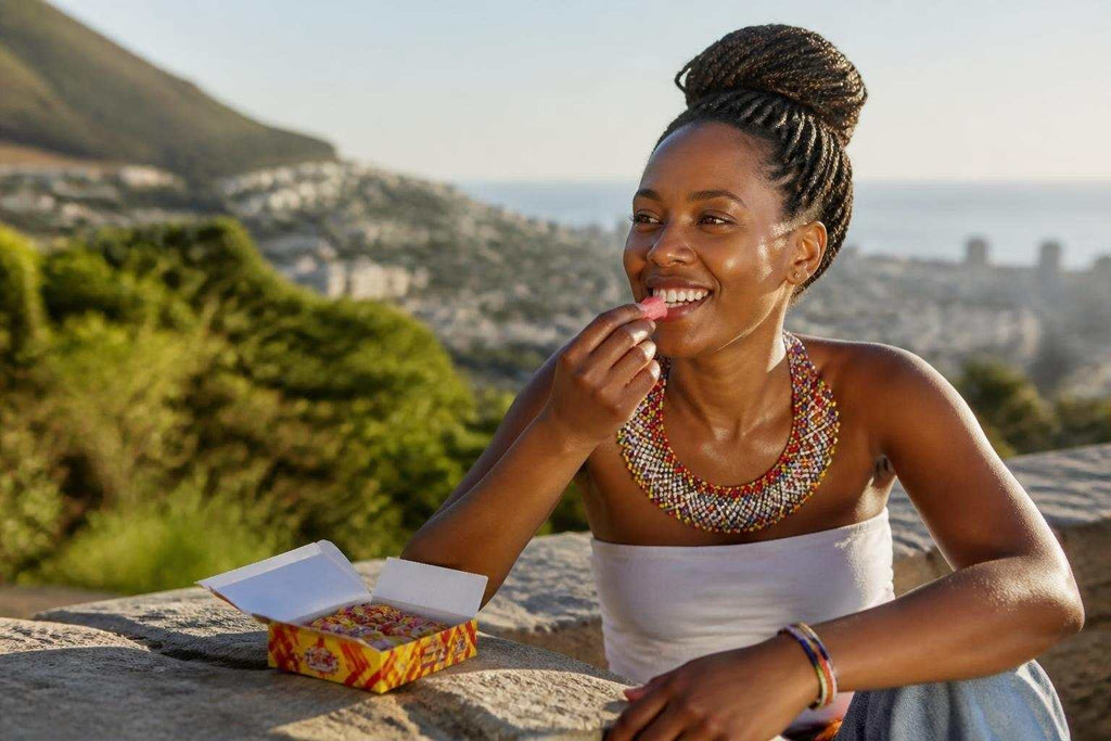 Pink Chappies South African bubblegum with iconic trivia wrapper representing cultural nostalgia and heritage