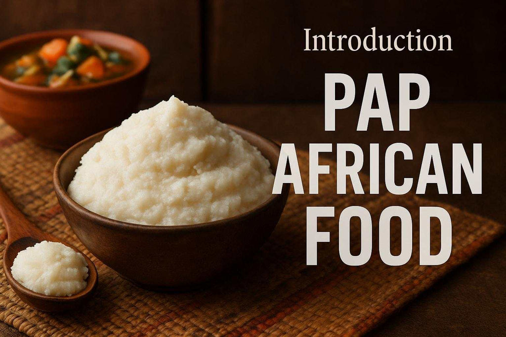 High quality realistic photograph of traditional South African pap african food in serving bowl