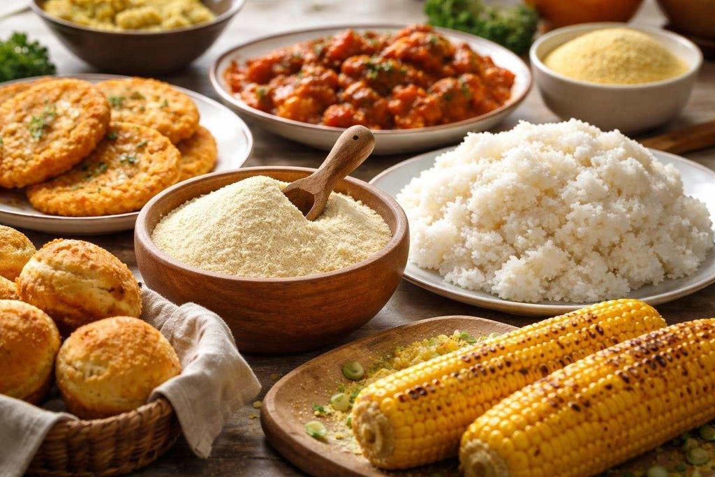 Nutritional composition of corn flour showing mineral content and health benefits