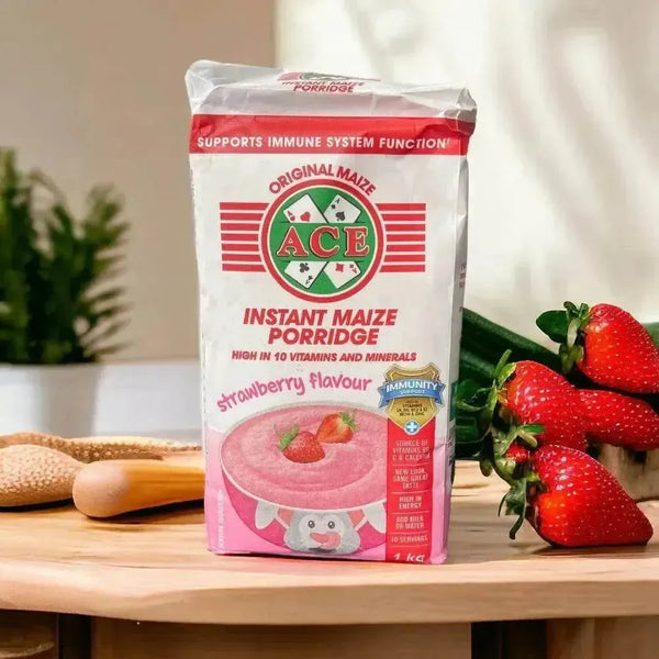 ACE Instant Maize Porridge Strawberry Flavour 1kg pack – product image 3