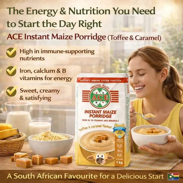 ACE Instant Maize Porridge Toffee & Caramel Flavour 1kg pack – product image 3