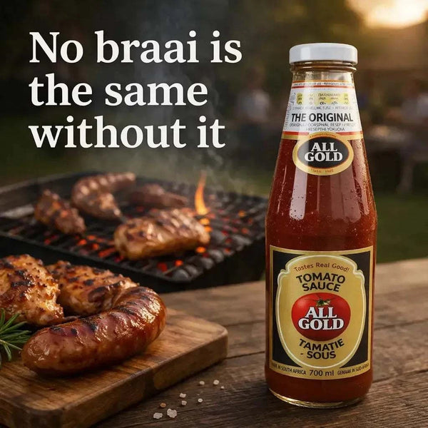 All Gold Tomato Sauce 700ml bottle authentic South African ketchup gluten-free no preservatives