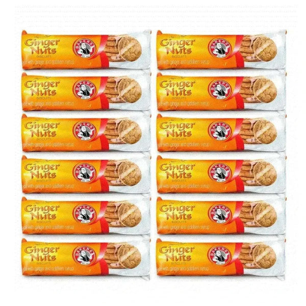 Bakers Gingernuts Biscuits pack of 12 with New Zealand ginger flavor