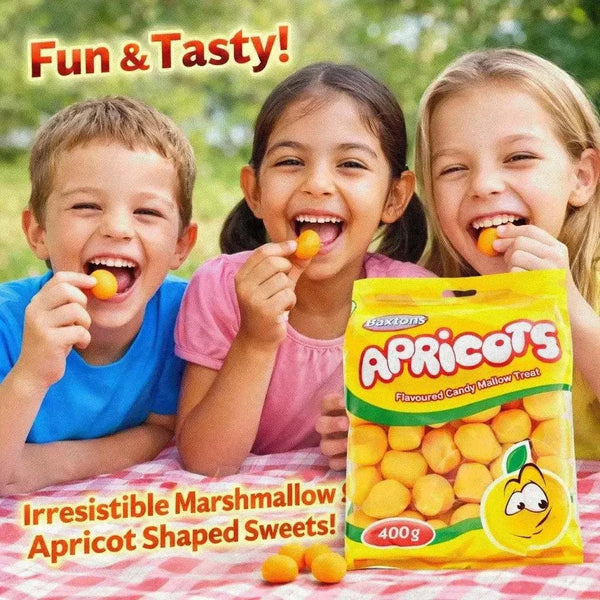 Baxtons Apricots 400g sweet chewy apricot-flavored candy marshmallow treats