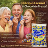 Baxtons Chocolate Eclairs pack with chewy caramel shells and creamy chocolate centers, 50 individually wrapped treats ideal for sharing and parties
