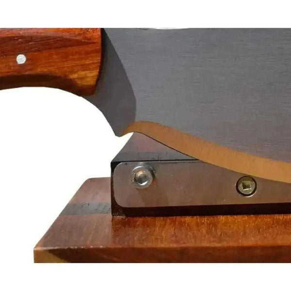 Blacksmith Biltong Cutter made of solid Kiaat wood for precise biltong slicing and cutting