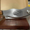 Blacksmith Biltong Cutter crafted from solid Kiaat wood for precise slicing of South African biltong