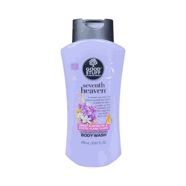Good Stuff Seventh Heaven Ultra Moisturising Body Wash 700ml with Sweet Almond Oil and Ylang Ylang