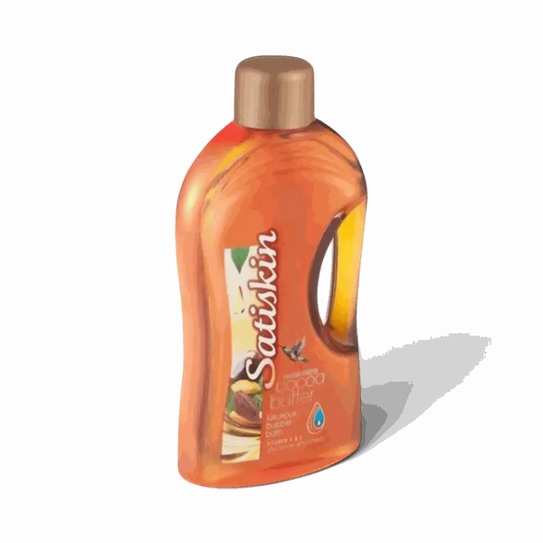 Satinskin luxury bubble bath 2L bottle with cocoa butter fragrance and moisturizing formula