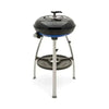 Portable CADAC Carri Chef 50 BBQ with dome lid, 46cm cooking surface, stainless steel burner, and GreenGrill coating for easy outdoor grilling and baking.