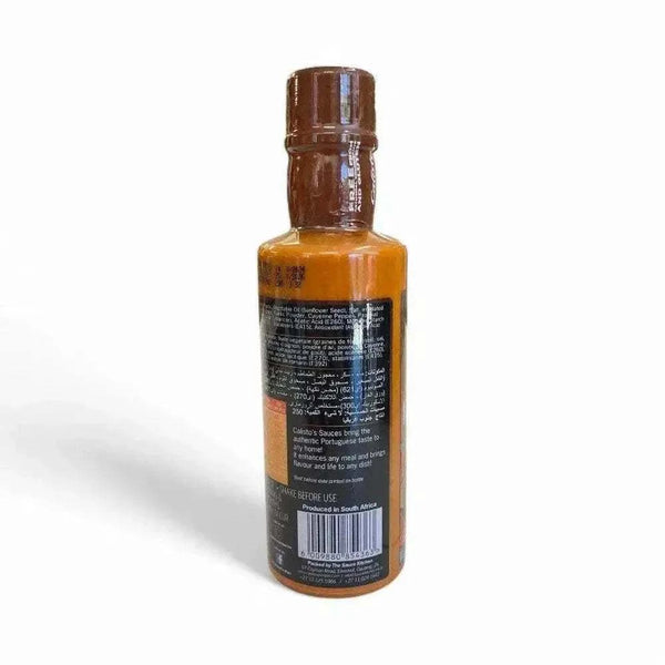 Calisto's Prego Sauce 250ml bottle with authentic Portuguese spicy tomato sauce for grilling and marinating