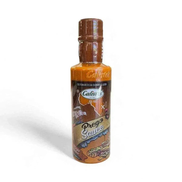 Calisto's Prego Sauce 250ml bottle with authentic Portuguese flavors for grilling and marinating