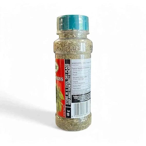 Calisto's Spices Italian Herbs 40g bottle with oregano, basil, thyme, rosemary, and parsley blend