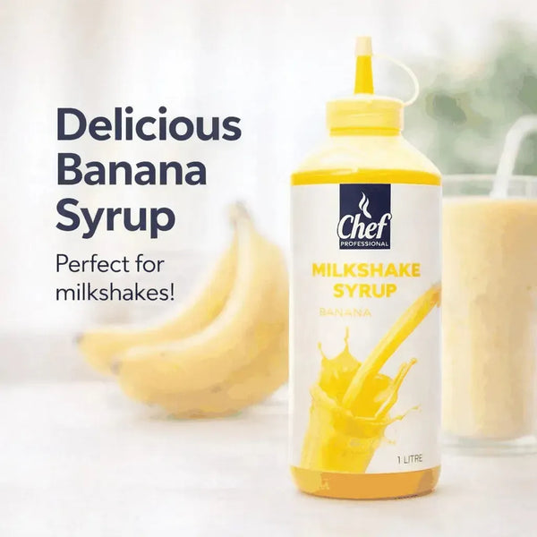 Chef Pro Milkshake Syrup (Banana) - 1 Litre * Facebook Ad