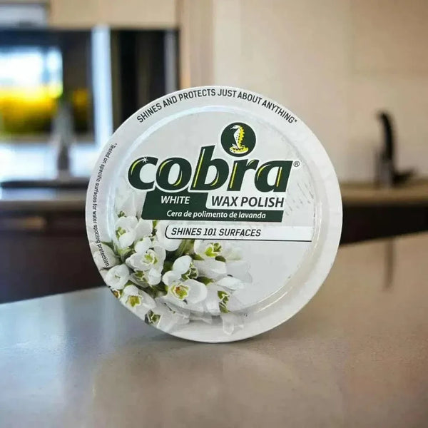 Cobra Polish White 350ml bottle for superior floor shine and cleaning on multiple surfaces