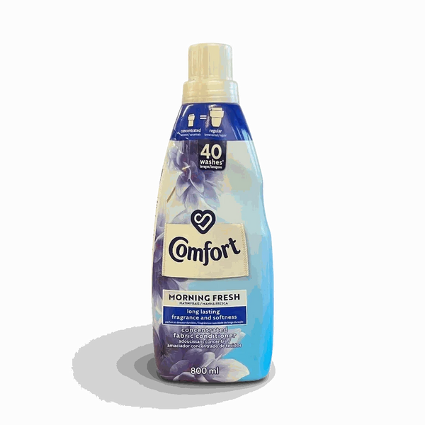 Comfort Concentrated Fabric Conditioner Morning Fresh 800ml bottle for soft, fresh laundry