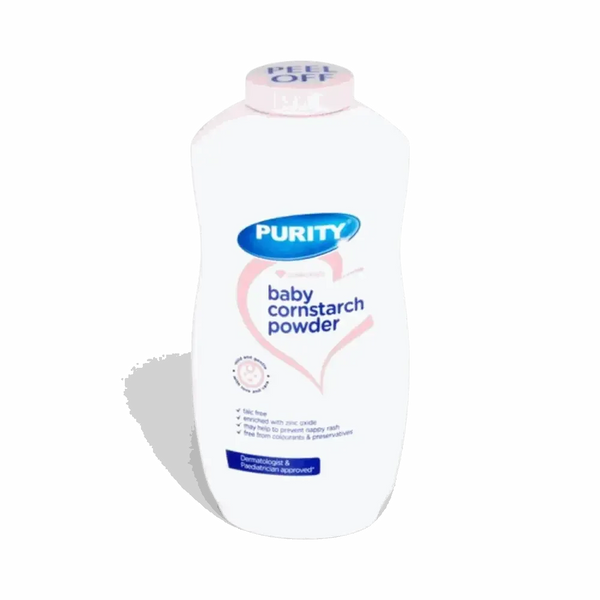 Purity Essentials Baby Cornstarch Powder 200g talc-free zinc oxide gentle for baby skin