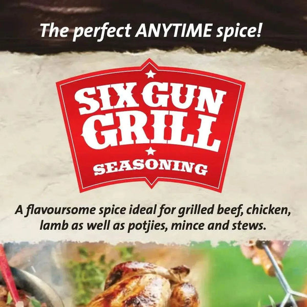 Crown National Safari Six Gun Seasoning 1kg bag for bold barbecue flavor
