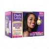 Dark and Lovely Superior Moisture Plus No Lye Relaxer Kit for super coarse hair with coconut oil and shea butter for 4 weeks of shiny straight hair