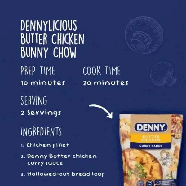 Denny Butter Chicken Instant Curry Sauce 415g pack with authentic Indian butter and spice blend