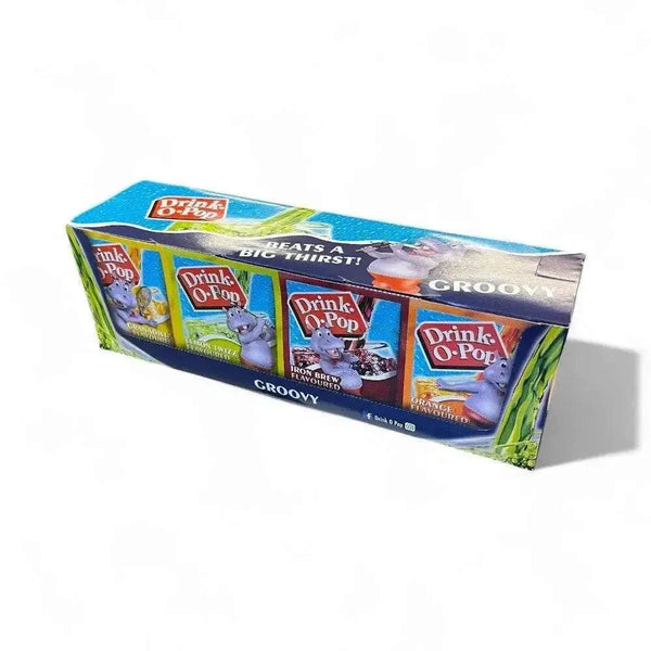 Drink-O-Pop Groovy 5g sachets, fruity instant drink mix pack of 72.