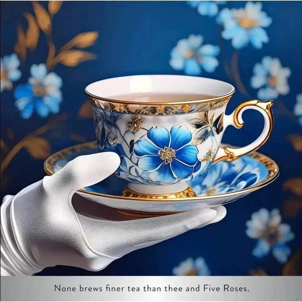 FIVE ROSES Tea African Blend BLUE pack of 102 tea bags with rich, full-bodied African-inspired flavor