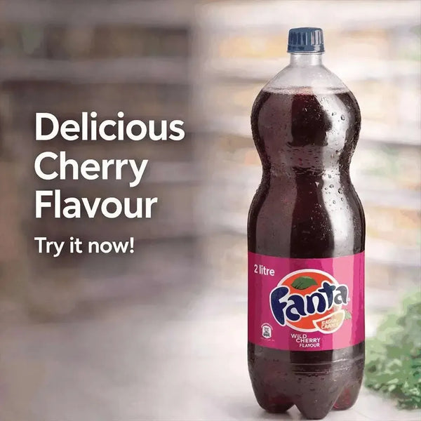 Fanta Grape 2L carbonated grape soft drink promotional image 1