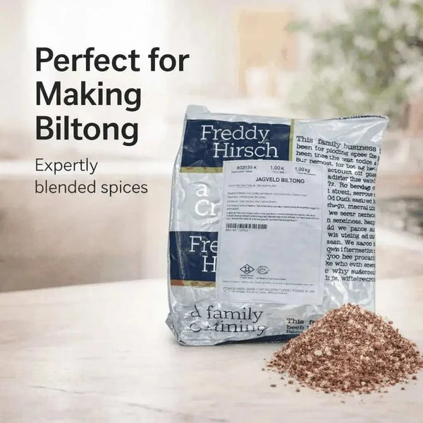 Freddy Hirsch Biltong Jagveld Biltong 1kg (Seasoning ONLY) Facebook Ad
