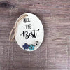 Wooden gift tag with "All The Best" text
