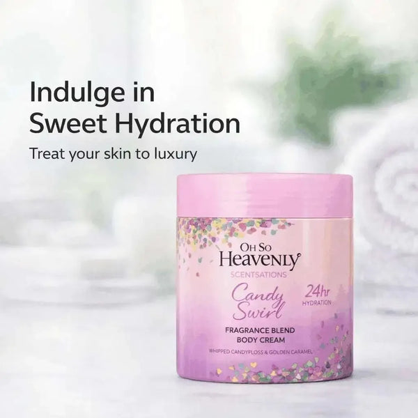 Oh So Heavenly Classic Care Body Cream - Candy Swirl (470ml) Facebook Ad