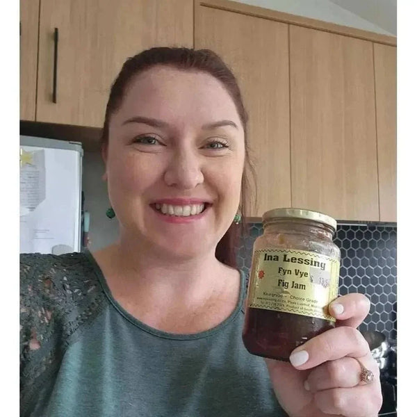 Ina Lessing Fig Smooth Jam 410ml jar with rich, smooth fig spread