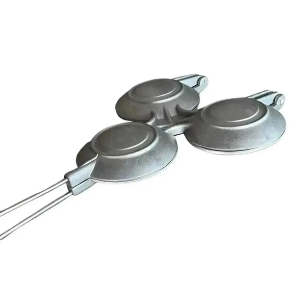 LK Jaffle Iron 3-in-1 with plastic handles and coated aluminium body for safe, durable toasting