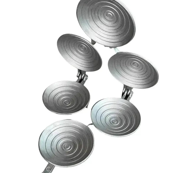 LK Jaffle Iron 3-in-1 with plastic handles and coated aluminium body for safe, durable toasting