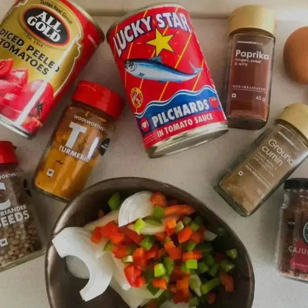 Can of Luckystar Pilchards in Tomato Sauce 400g with sustainable, budget-friendly, and hearty meal options