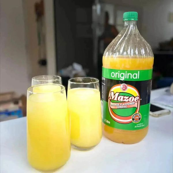 Mazoe Orange Crush 2 litre bottle citrus carbonated soft drink