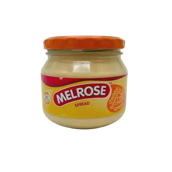 Melrose Processed Cheese Spread Cheddar 250g jar with creamy cheddar cheese