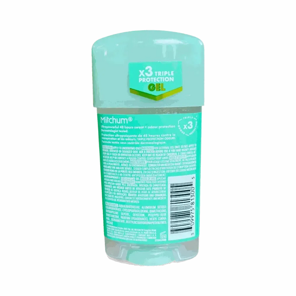 Mitchum Invisible Women Deodorant Unscented Antiperspirant Gel 63g for sensitive skin with 48-hour sweat and odor protection