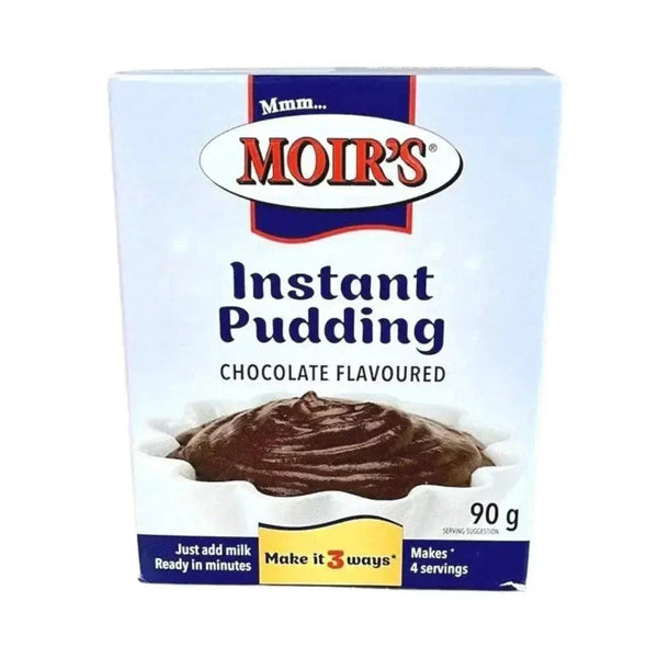 Moir's Instant Pudding Chocolate 90g box for quick and easy dessert preparation