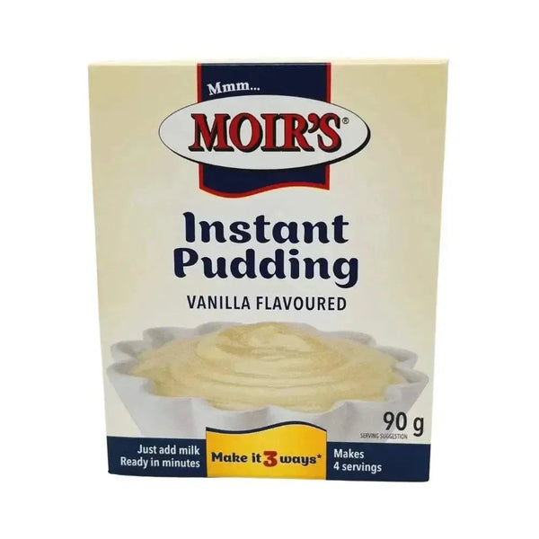 Moir's Instant Pudding Vanilla 90g pack for quick and easy creamy dessert