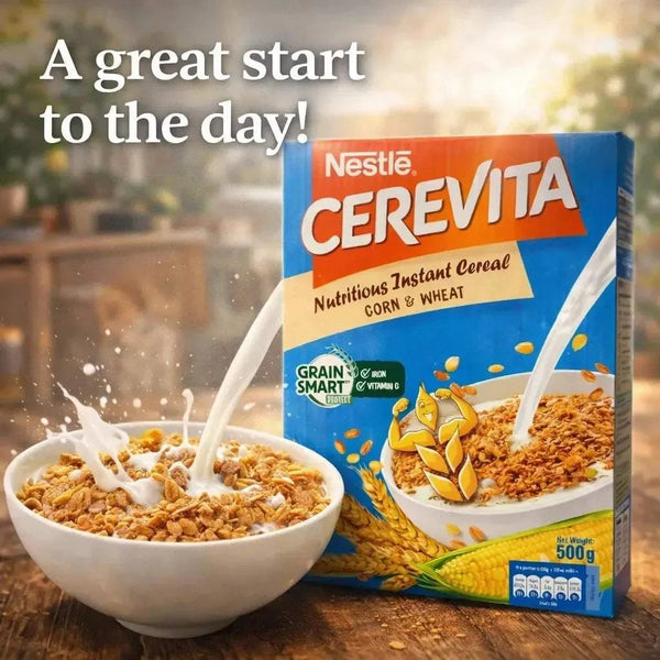 Nestle Cerevita Nutritious Instant Cereal Corn and Wheat 500g pack