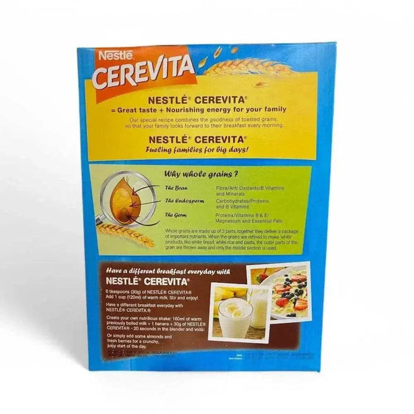Nestle Cerevita Nutritious Instant Cereal corn and chocolate 500g breakfast pack