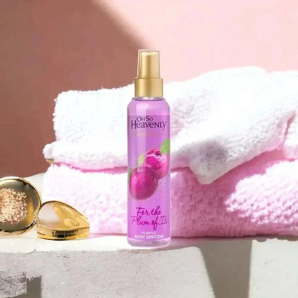 Oh So Heavenly Scentsations Body Spritzer For The Plum of It 200ml with plum and berry fragrance