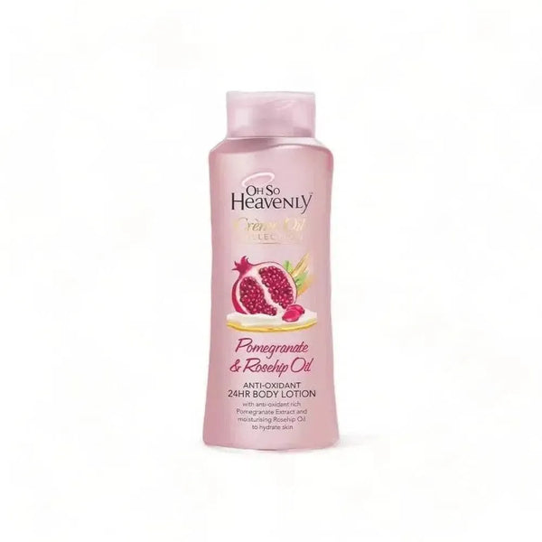 Oh So Heavenly Creme Oil Body Lotion Pomegranate Rosehip Oil 720ml bottle packaging