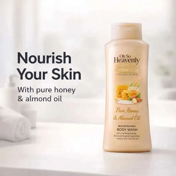 Oh So Heavenly Crème Oil Collection Pure Honey & Almond Oil Body Wash (720ml) Facebook Ad