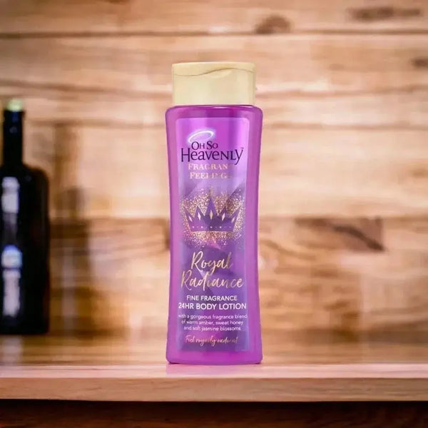 Oh So Heavenly Fragrant Feelings Body Lotion Royal Radiance 375ml bottle with luxurious floral scent