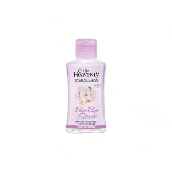 Oh So Heavenly Hygiene waterless hand sanitiser with 70% alcohol and soothing aromatherapy, vegan and cruelty-free, 90ml