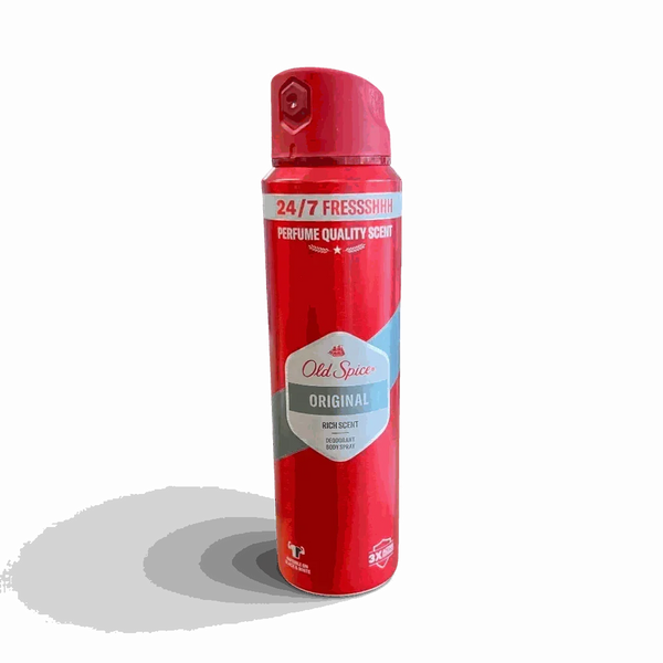Old Spice Original Deodorant Body Spray 150ml with classic masculine fragrance and long-lasting freshness